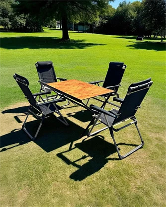 Nurgaz XXL MASA + 4 LÜX SANDALYE SET